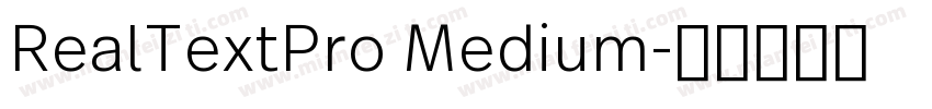 RealTextPro Medium字体转换